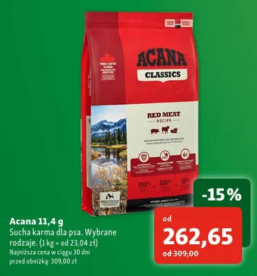 Sucha karma dla psa Acana Classics Red Meat promocja w MAXI ZOO