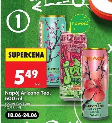 Napój Arizona Cherry Lime Rickey promocja w Biedronka
