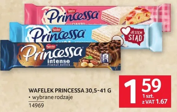 Wafelek Princessa 30.5-41 g promocja w Selgros