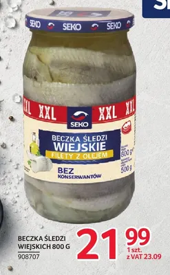 Beczka śledzi wiejskich Seko promocja w Selgros