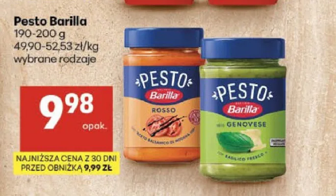 Pesto Barilla Genovese promocja w Delikatesy Centrum
