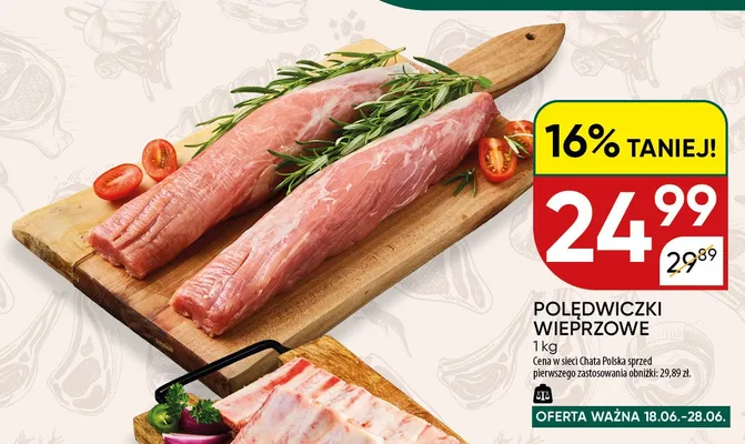 Polędwiczki wieprzowe promocja w Chata Polska