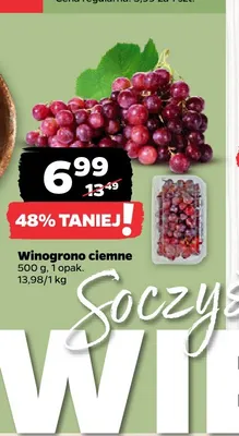 Winogrona ciemne promocja w Netto