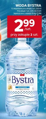 Woda mineralna Bystra niegazowana promocja w Stokrotka
