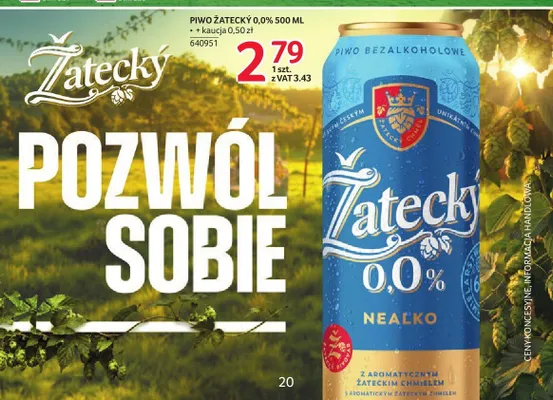 Piwo bezalkoholowe Žatecký Nealko promocja w Selgros