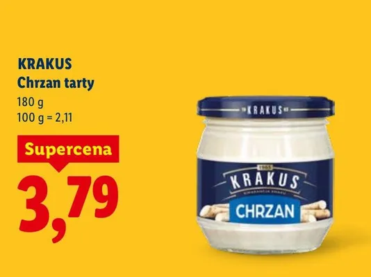 Chrzan tarty promocja w Lidl