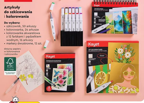 Szkicownik Kayet promocja w Biedronka