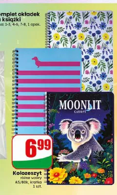 Kołozeszyt Moonlit A5 80 kartek promocja w Dino