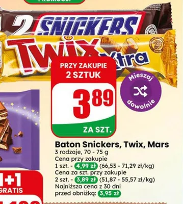 Baton Twix Xtra promocja w Dino