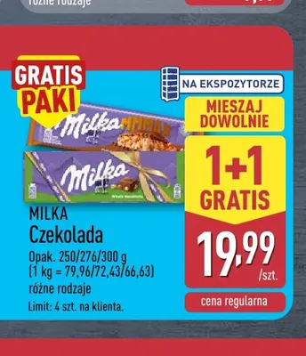 Czekolada Milka promocja w Aldi