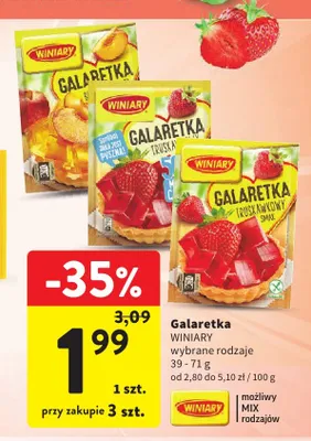 Galaretka o smaku wiśniowym Winiary promocja w Intermarche