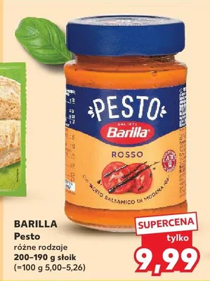 Pesto różne rodzaje promocja w Kaufland