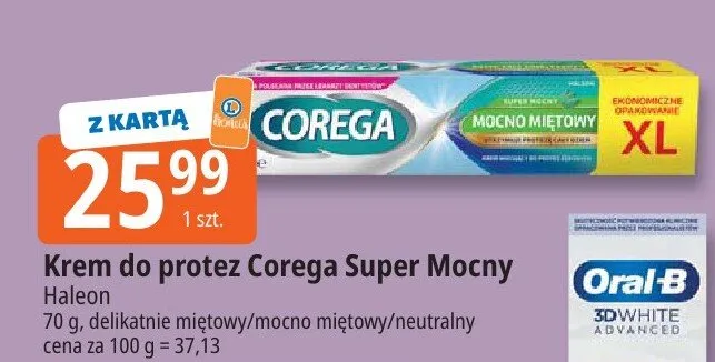Krem do protez Super Mocny promocja w Leclerc