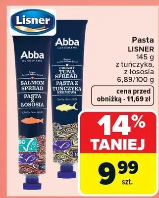 Pasta z tuńczyka, z łososia promocja w Carrefour Market