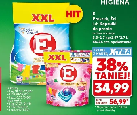 Kapsułki do prania E promocja w Kaufland