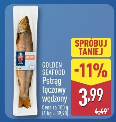 Pstrąg tęczowy wędzony promocja w Aldi