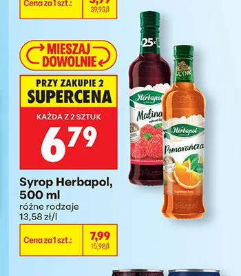 Syrop Herbapol 500ml promocja w Biedronka