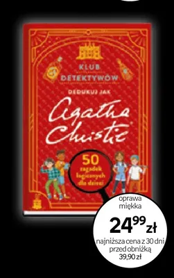 Książka Klub Detektywów Dedukuj jak Agatha Christie promocja w Empik