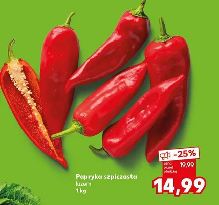 Papryka szpiczasta luzem promocja w Kaufland