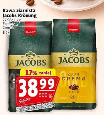 Kawa ziarnista Jacobs Krönung Espresso promocja w Prim Market