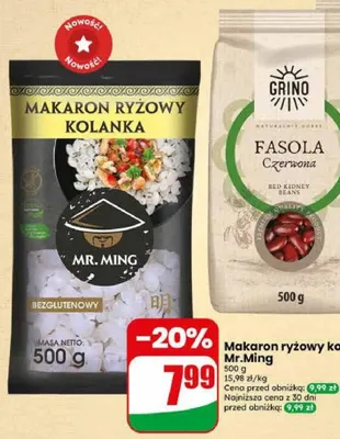Makaron ryżowy kolanka Mr.Ming promocja w Dino