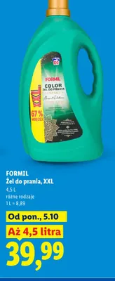 Żel do prania Formil XXL promocja w Lidl