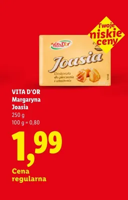 Margaryna Joasia Vita D'or promocja w Lidl