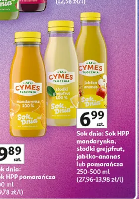 Sok dnia Sok HPP słodki grejpfrut Cymes promocja w Auchan