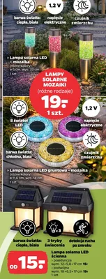 Lampa solarna LED - mozaika promocja w Netto