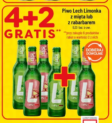Piwo Lech z rabarbarem promocja w POLOmarket