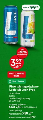 Piwo Lech Free promocja w Żabka