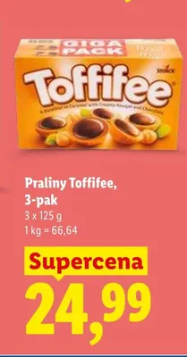 Praliny Toffifee 3-pak 125g promocja w Lidl