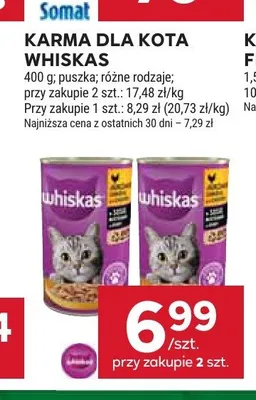 Karma dla kota Whiskas promocja w Stokrotka