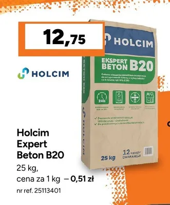 Beton B20 Holcim Expert promocja w Bricoman
