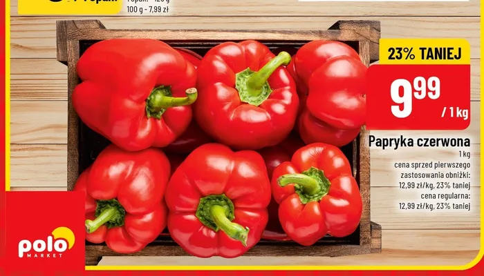 Papryka czerwona promocja w POLOmarket