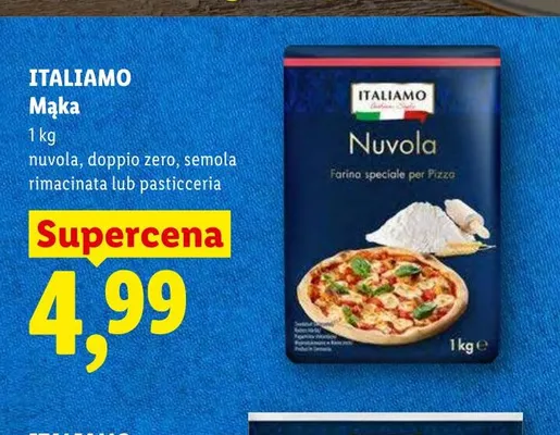 Mąka ITALIAMO doppio zero promocja w Lidl