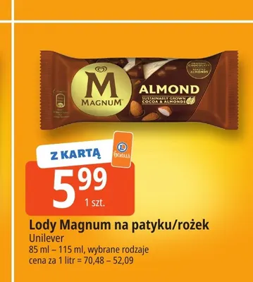 Lody Magnum rożek promocja w Leclerc