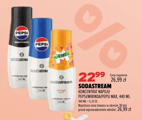 Koncentrat napoju Pepsi Sodastream promocja w Drogerie Natura