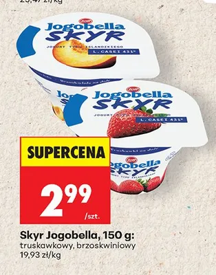 Skyr Jogobella brzoskwiniowy promocja w Biedronka