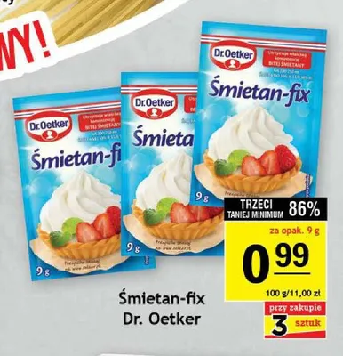Śmietan-fix Dr. Oetker promocja w Gram Market