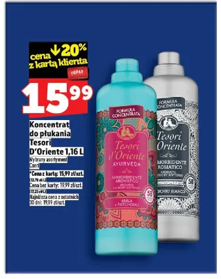 Koncentrat do płukania Tesori D'Oriente Morbidente Romantico promocja w TOPAZ