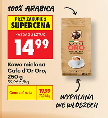 Kawa mielona Cafe d'Or Oro promocja w Biedronka