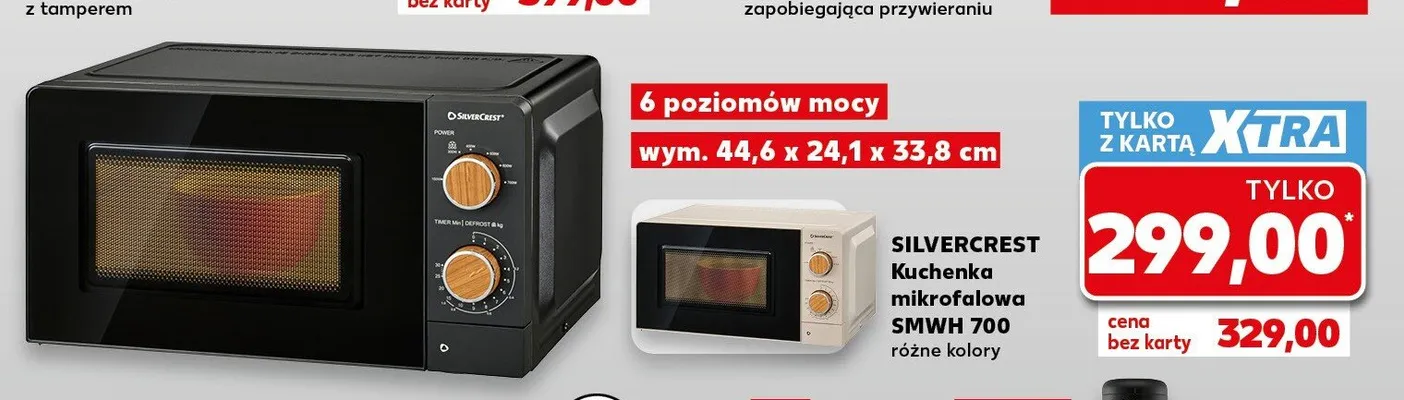 Kuchenka mikrofalowa Silvercrest SMWH 700 promocja w Kaufland