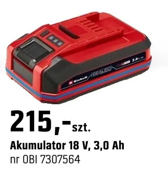 Akumulator 18 V, 3,0 Ah promocja w OBI