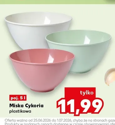 Miska plastikowa Cykoria 5 l promocja w Kaufland