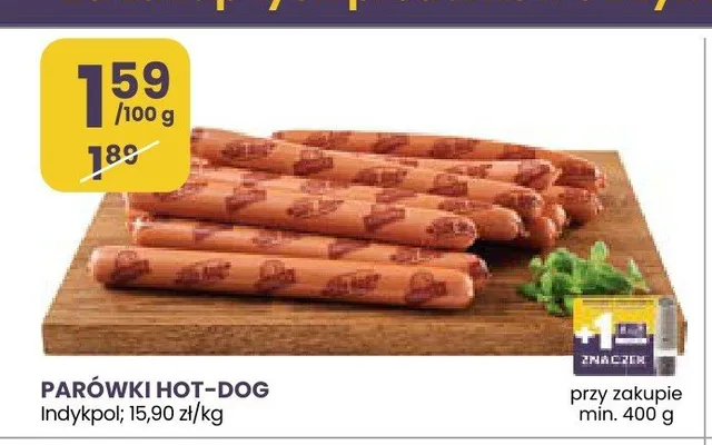 Parówki Hot-Dog Indykpol promocja w Stokrotka
