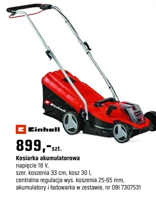 Kosiarka akumulatorowa promocja w OBI