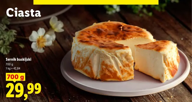 Sernik baskijski promocja w Lidl