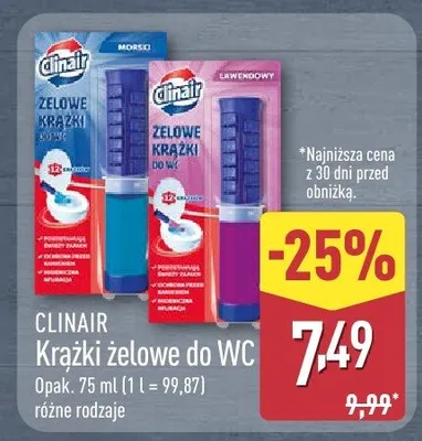 Krążki żelowe do WC promocja w Aldi