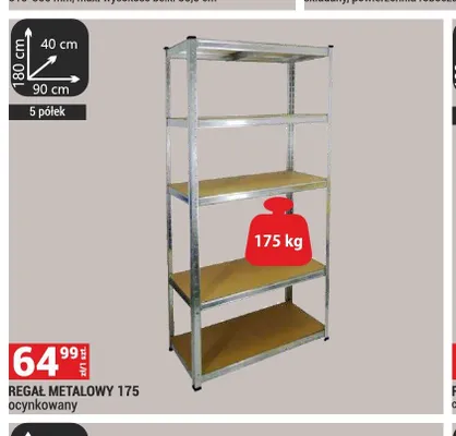 Regał metalowy ocynkowany promocja w Merkury Market